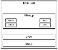 Figure: Linux host as a vSwitch